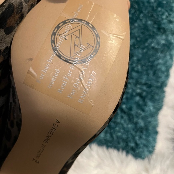 Adrienne Vittadini calf hair cheetah print booties - Picture 6 of 12